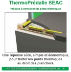 Prédalle à correction de ponts thermiques : Thermoprédalle SEAC