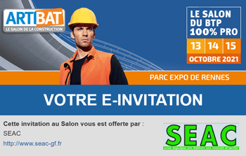 Salon Artibat du 13 au 15 Octobre 2021